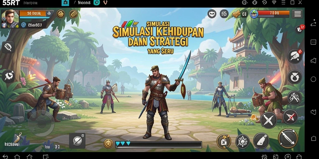 Menampilkan gameplay menarik dari 55RT saat membangun dunia simulasi.
