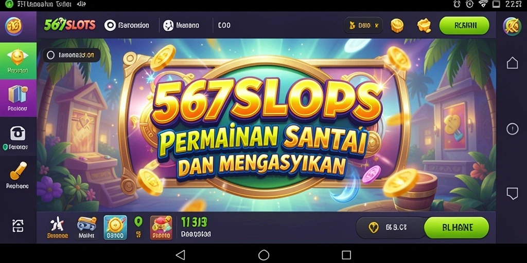 Tampilan gameplay 567SLOTS yang seru dan berwarna-warni.