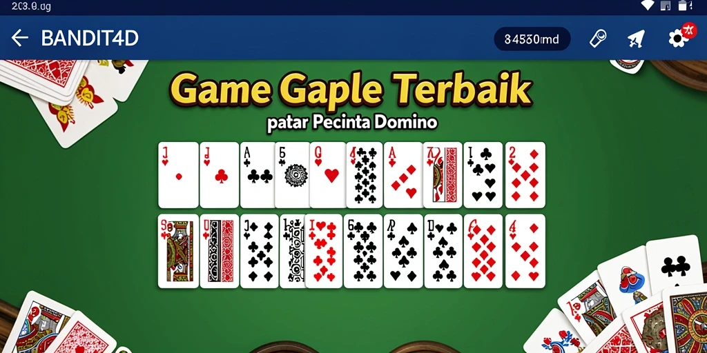 Tampilan gameplay Gaple yang menarik dan interaktif.