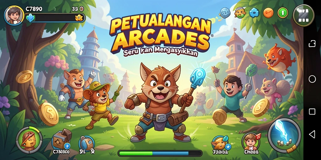 Tampilan menarik dari gameplay C7890 yang seru dan menantang.