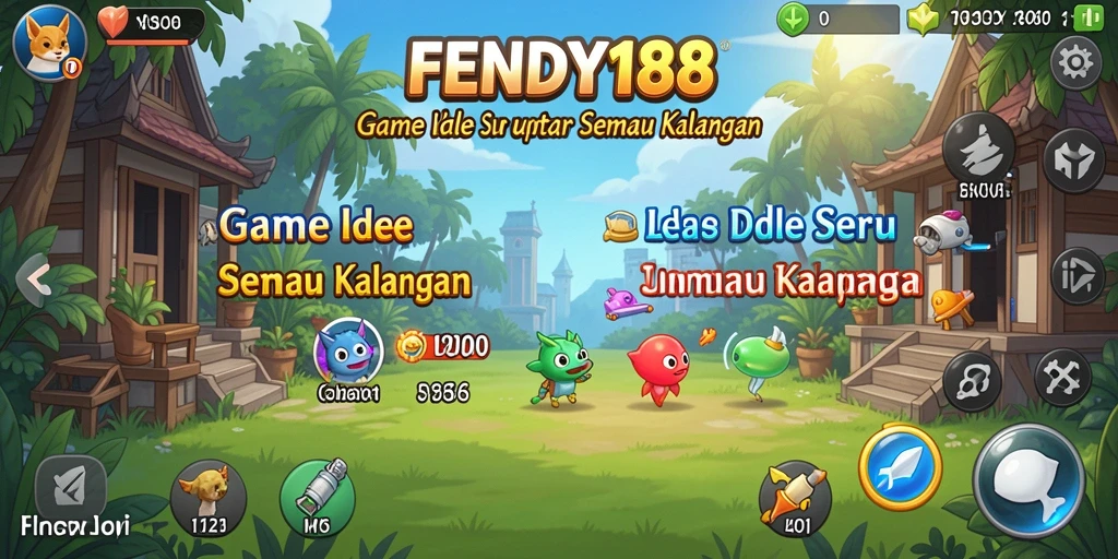 Screenshot utama FENDY188 menampilkan aksi gameplay Idle yang seru.