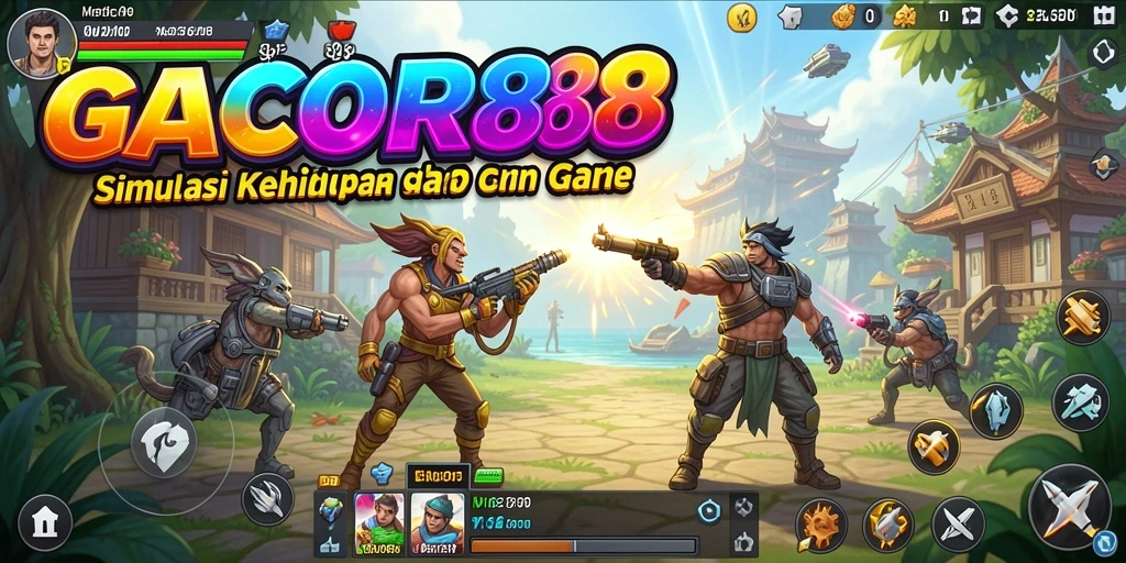 Tampilan gameplay GACOR88 dengan lingkungan interaktif yang menarik.