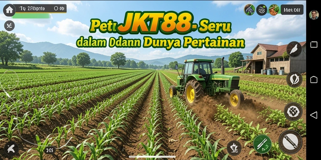 Tampilan gameplay pertanian yang menarik di JKT88.