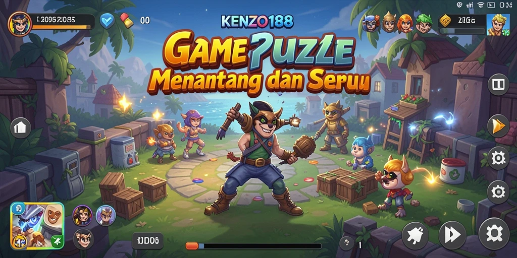 Tampilan gameplay KENZO188 yang seru dan menantang.