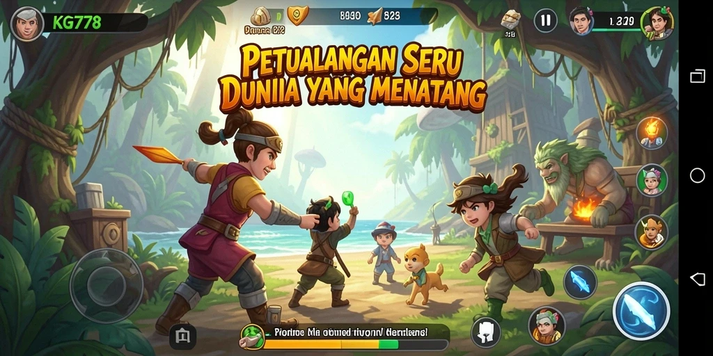 Tampilan gameplay KG778 yang epik dalam petualangan mendebarkan.