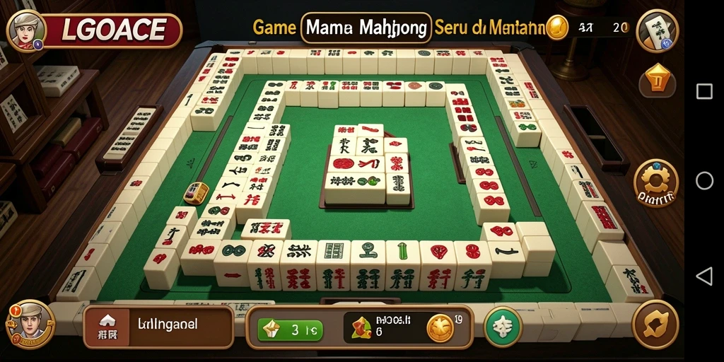 Screenshot gameplay LGOACE yang menampilkan tantangan Mahjong yang menarik.