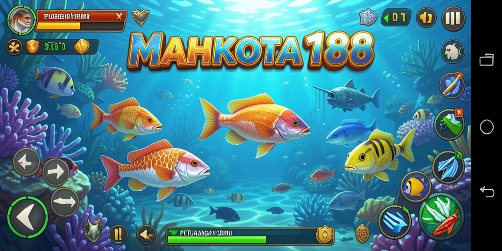 Gameplay menembak ikan yang seru dan mendebarkan di MAHKOTA188.