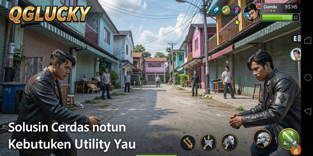 Tampilan screenshot QGLUCKY dengan fitur Utility yang menarik.