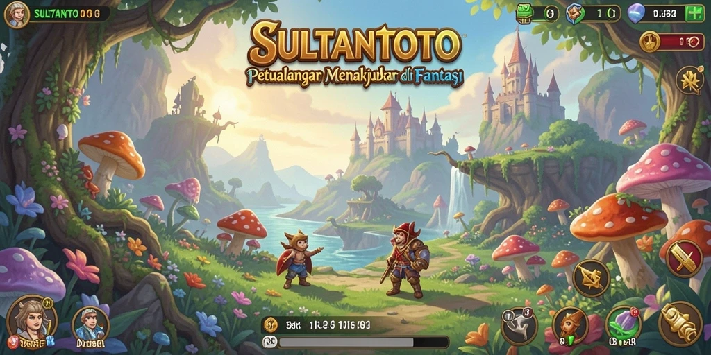 Tampilan gameplay SULTANTOTO menampilkan petualangan yang penuh tantangan.