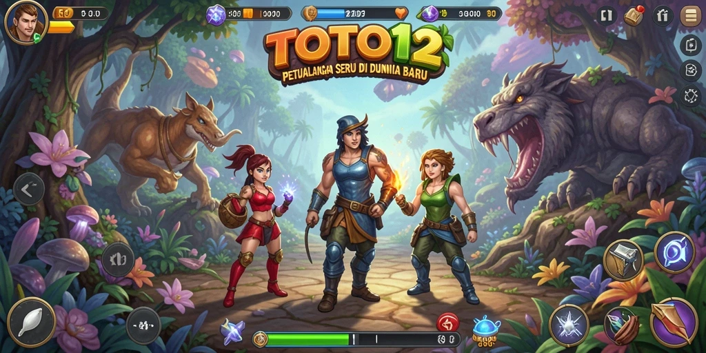 Tampilan gameplay TOTO12 yang menarik dan penuh aksi petualangan.