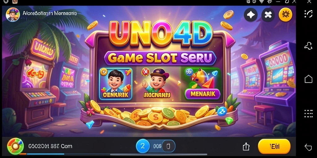 Menampilkan gameplay seru dan grafis menarik dari game Slot UNO4D.